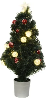 Fiber optic kerstboom 90 cm