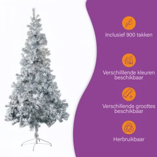 Fjesta Kunstkerstboom 210 cm Zilver