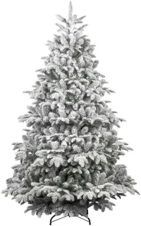 Flocked dino kerstboom 210 cm