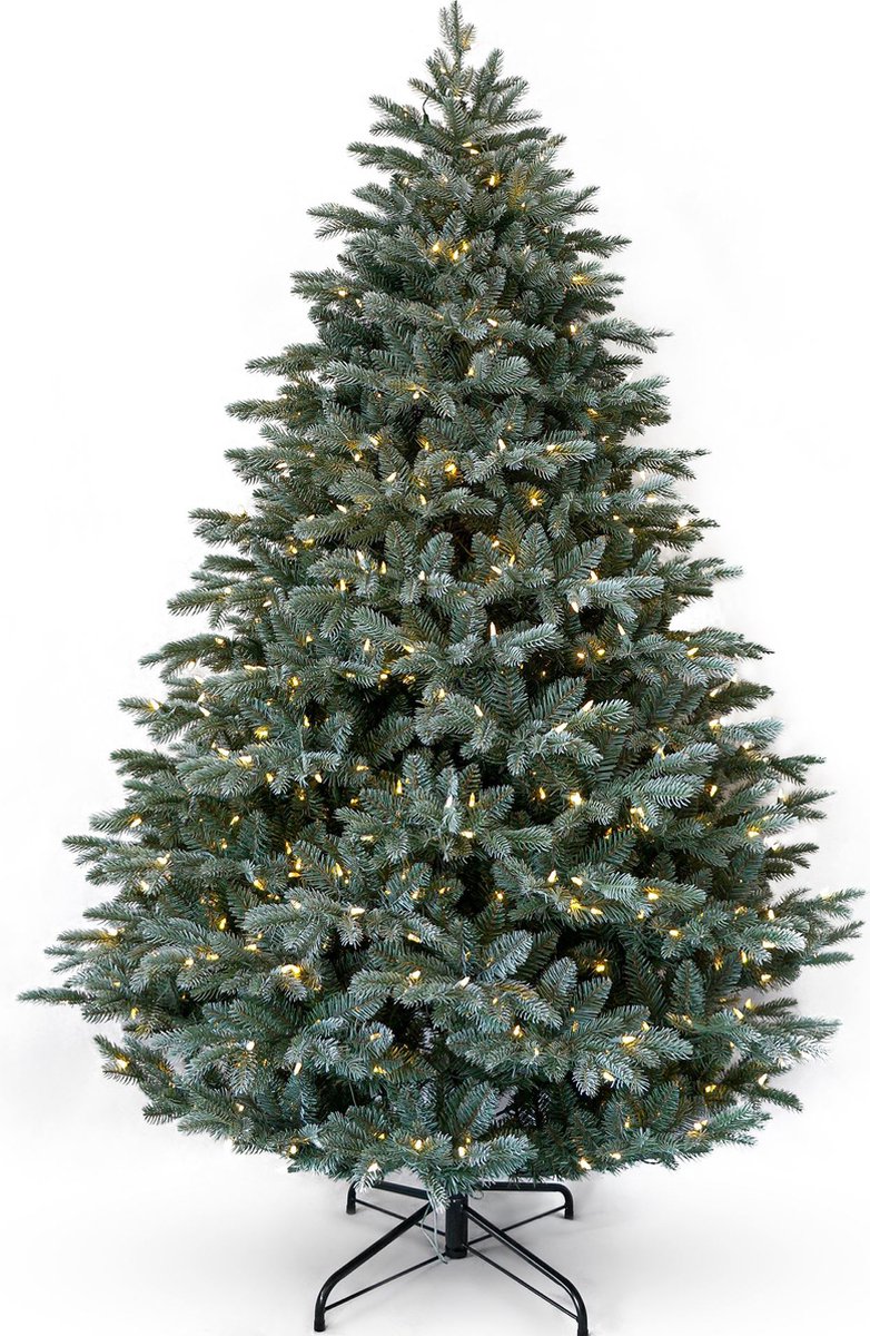 Frosted Mulberry kunstkerstboom 228 cm bevroren blauw