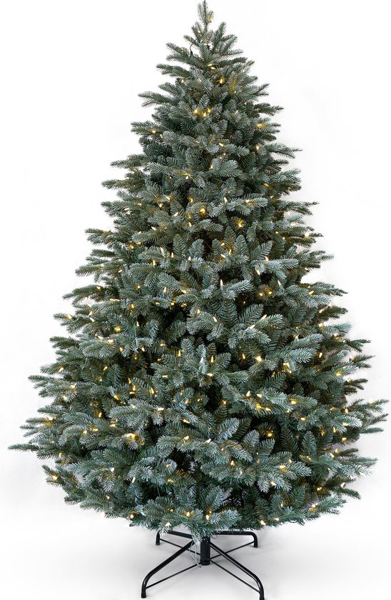 Frosted Mulberry kunstkerstboom 228 cm bevroren blauw