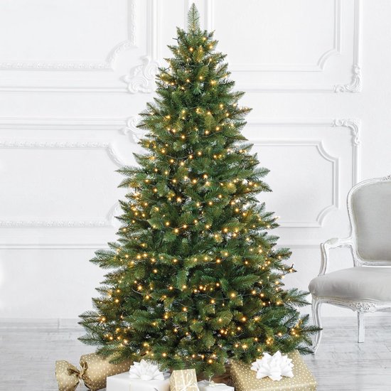 FT14/FT15 Nordmanntanne Kunstkerstboom 180 cm PVC Groene Stam Houten Standaard