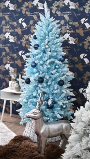 Funky Baby Blue Kunstkerstboom 183 cm Pastelblauw