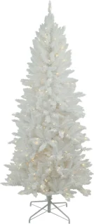 Funky White besneeuwde kunstkerstboom 183 cm wit