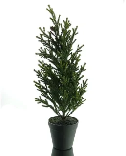 Gasper kerstboom conifeer groen in pot 60cm kunststof
