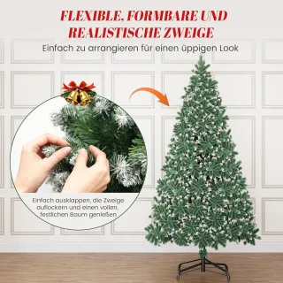 Gevlokte kunstkerstboom 180 cm