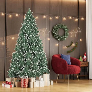 Gevlokte kunstkerstboom 2,1 m