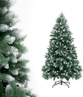 Gevlokte kunstkerstboom 2,1 m