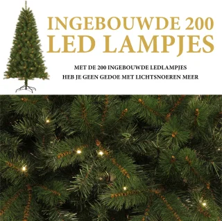 Giftsome Kunstkerstboom 210 cm LED Metalen Voet