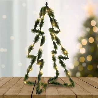 Gloeiende Kunstkerstboom Groen 40 cm 30 LED