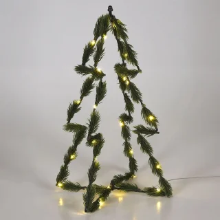 Gloeiende Kunstkerstboom Groen 40 cm 30 LED