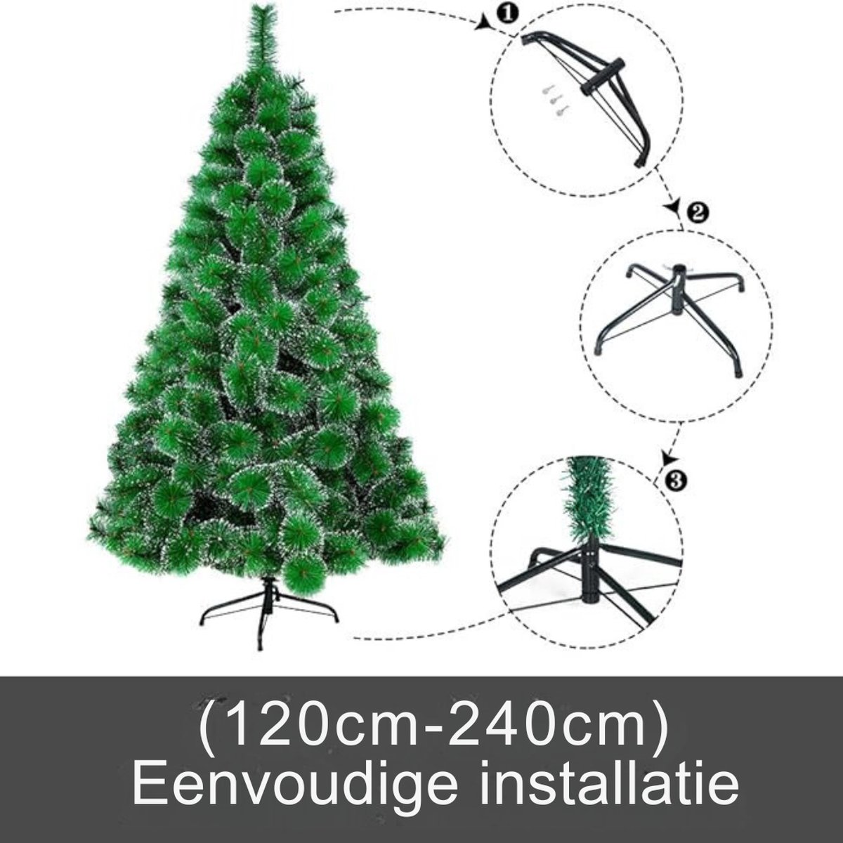 Goodivery Kunstkerstboom 210x105x45 cm Groen