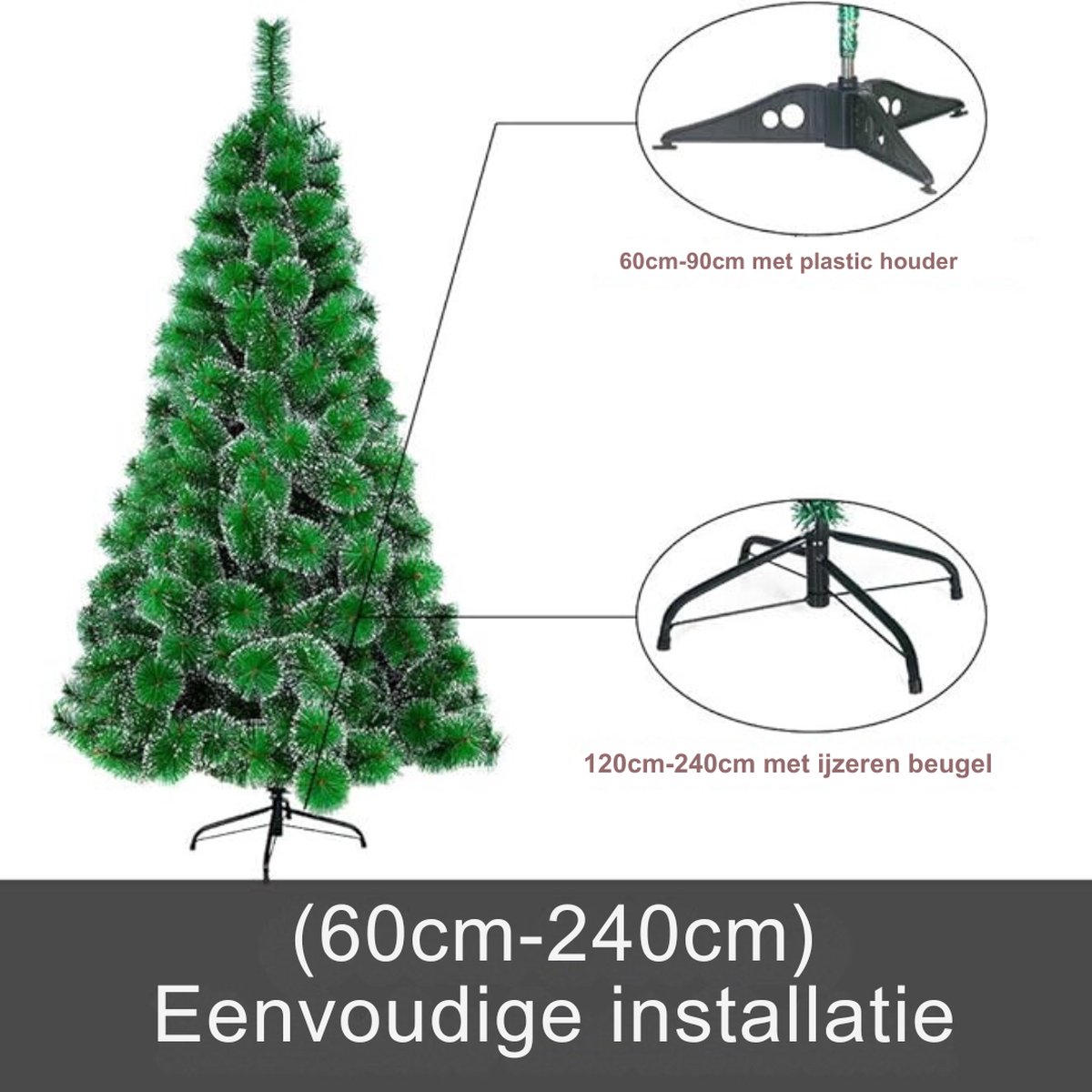 Goodivery Kunstkerstboom 210x105x45 cm Groen