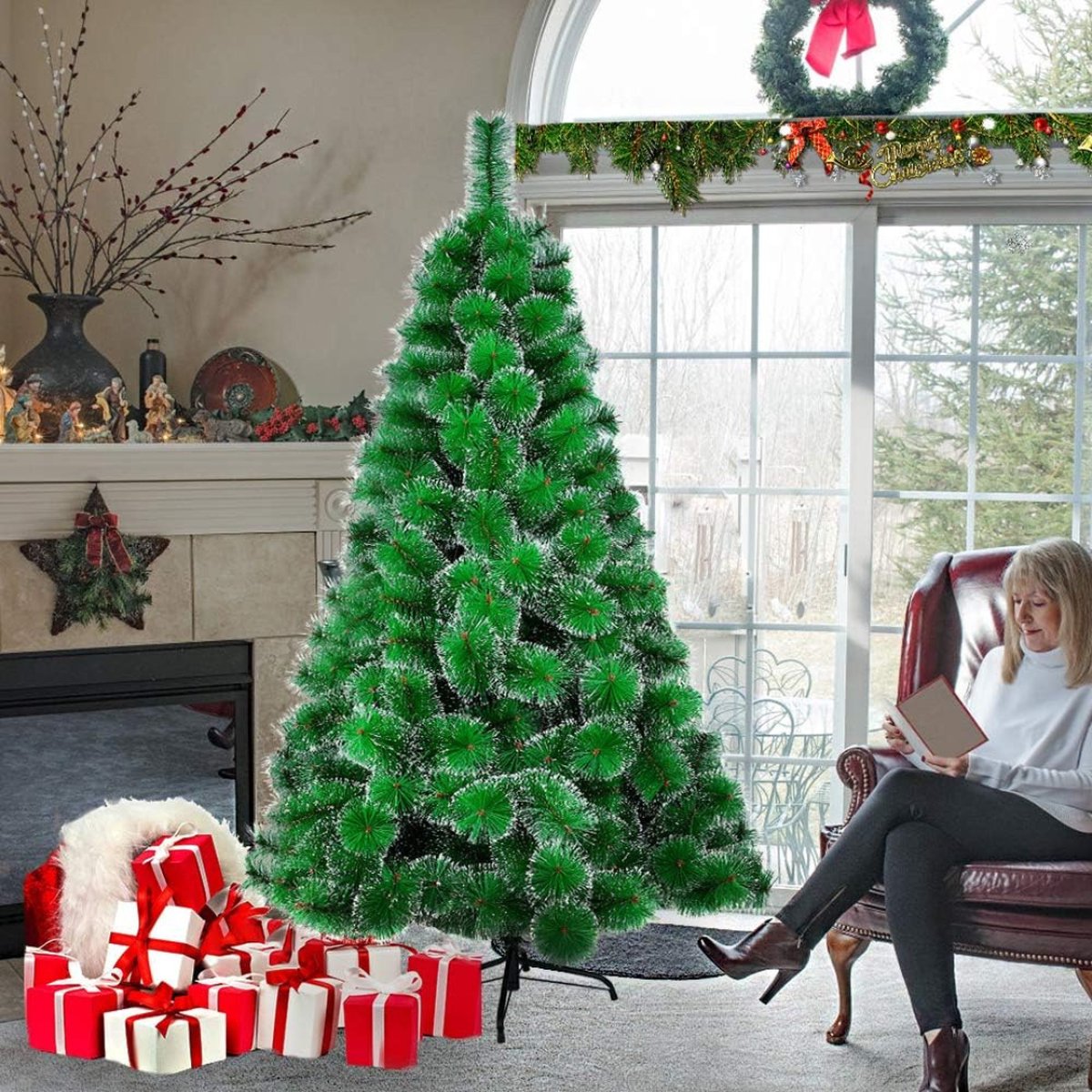 Goodivery Kunstkerstboom 210x105x45 cm Groen