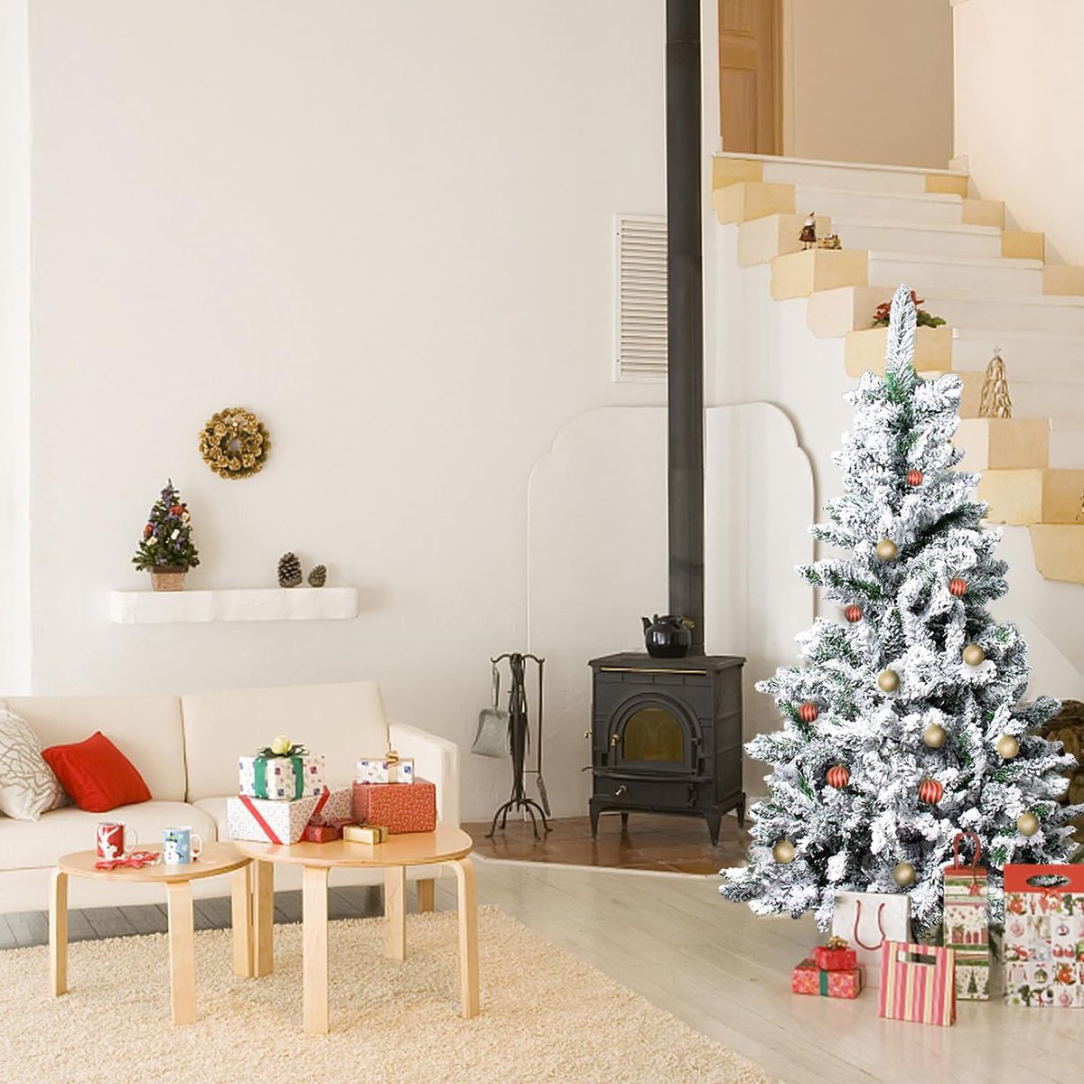 Gotoll Kunstkerstboom Den 120-180 cm Wit