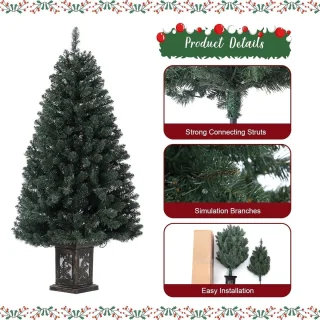 Green Pot Prelit Kunstkerstboom 145 cm
