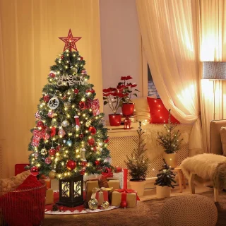 Green Pot Prelit Kunstkerstboom 145 cm