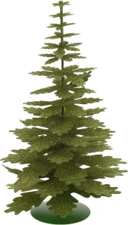 Groen Glitter Kerstboompje 35 cm