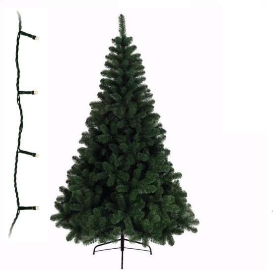 Groene Kunst Kerstboom 150 cm Met Witte Verlichting