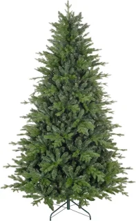 Groene plastic kerstboom met metalen voet