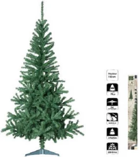 Groene PVC kunstkerstboom 150 cm met standaard