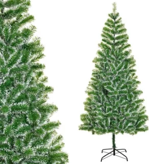 Grote kunstkerstboom sneeuw 210 cm, nordmann model
