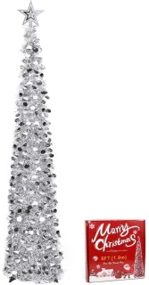 Grote opvouwbare kunstkerstboom – 180 cm – met ster – voor binnen