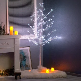 Grote verlichte kerstboom - multicolor - 1,8 m