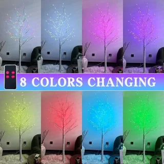 Grote verlichte kerstboom - multicolor - 1,8 m