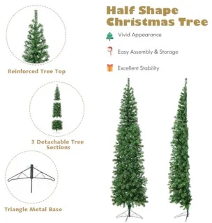 Half Christmas Tree 210 cm