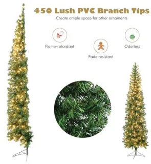 Half Christmas Tree 210 cm