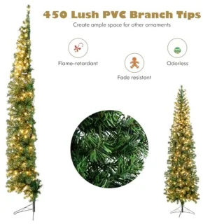 Half Christmas Tree 210 cm - Half Tree