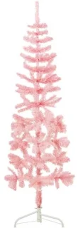 Halve kunstkerstboom - 180 cm - roze