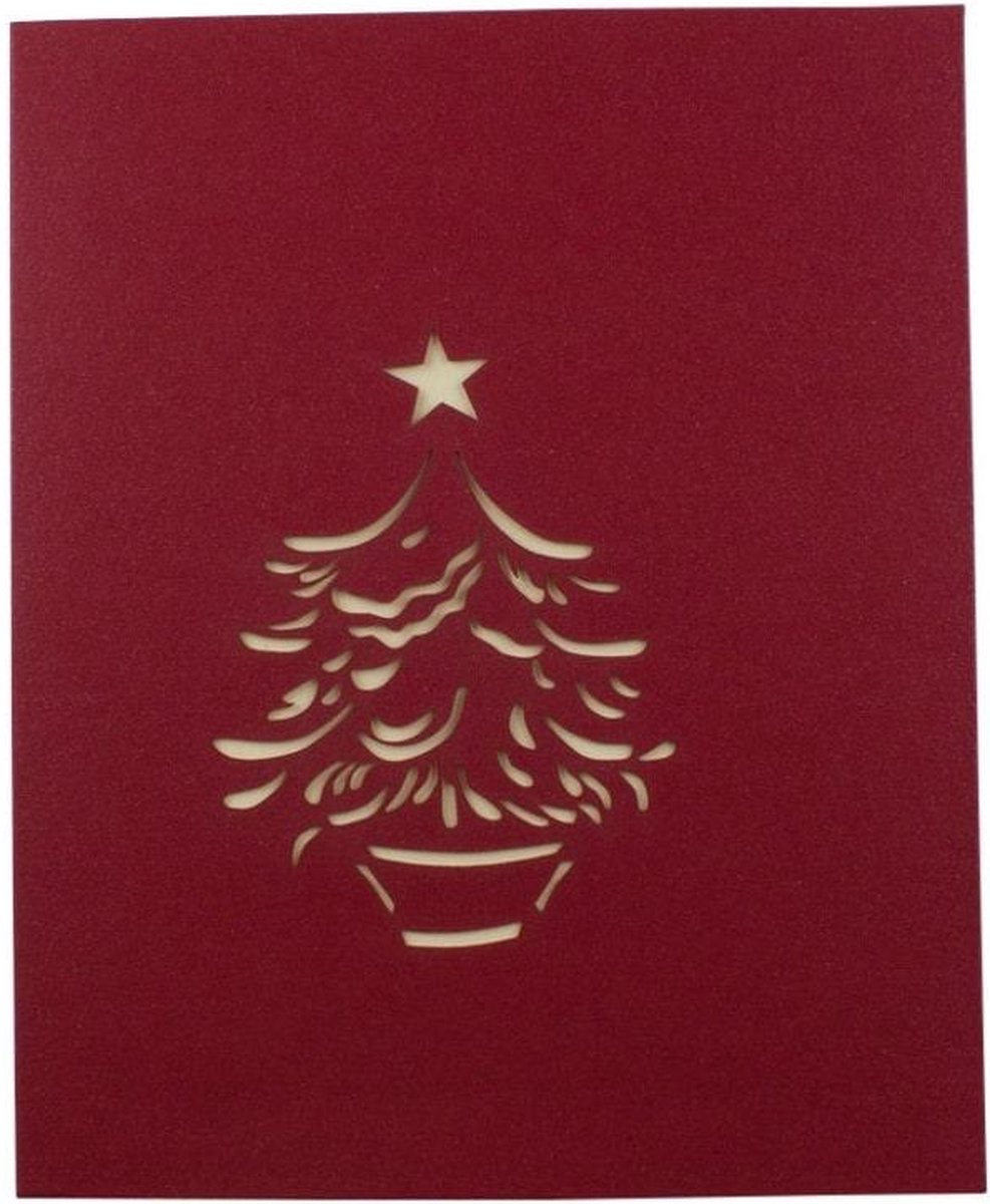 Handgemaakte Pop-up Kerstkaart Nr. 10