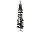 Helft Kunstkerstboom 180 cm Zwart