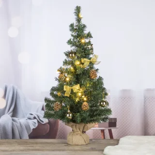 HI Kunstkerstboom 75 cm Goud