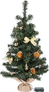 HI Kunstkerstboom 75 cm Goud