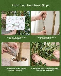 Hoge Kunstolijfboom 150 cm met Pot