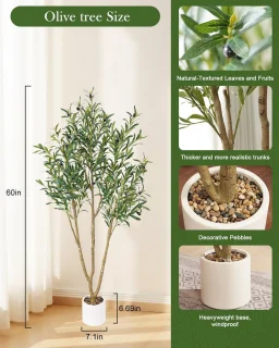 Hoge Kunstolijfboom 150 cm met Pot