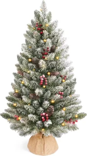 HOKEEPER Kunstkerstboom 90 cm met LED-verlichting