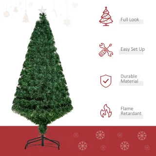 HOMCOM Kerstboom 150 cm PVC Groen