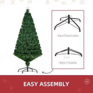 HOMCOM Kerstboom 150 cm PVC Groen