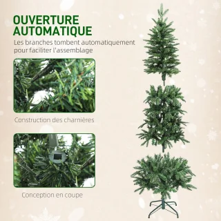 HOMCOM Kerstboom kunststof 180 cm groen
