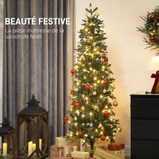 HOMCOM Kerstboom kunststof 180 cm groen