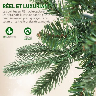 HOMCOM Kerstboom kunststof 180 cm groen