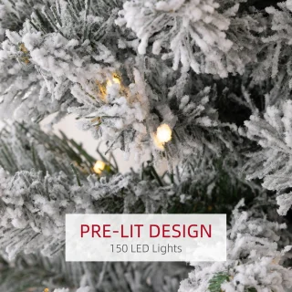 HOMCOM Kerstboom Kunststof 180 cm