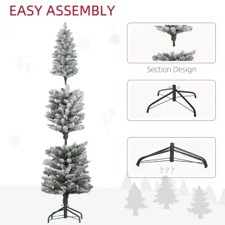 HOMCOM Kerstboom Kunststof 180 cm