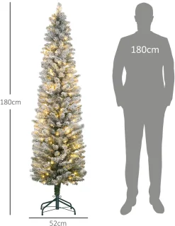 HOMCOM Kerstboom Kunststof 180 cm