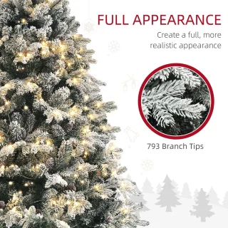 HOMCOM Kerstboom Kunststof 180 cm