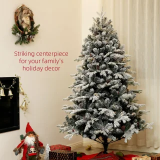 HOMCOM Kerstboom Kunststof 180 cm